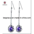 Tanzanite Cor Sw Elements Jóias Brincos, Novo Modelo Daily desgaste Brincos (WSEQP04138)